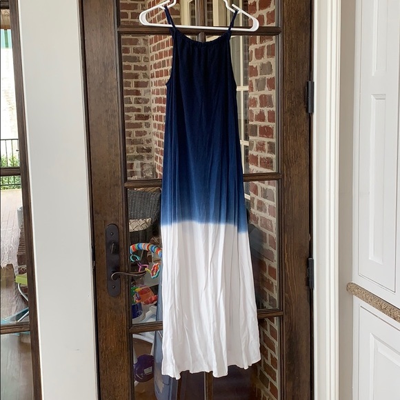 Hombre blue and white beach dress - Picture 3 of 3